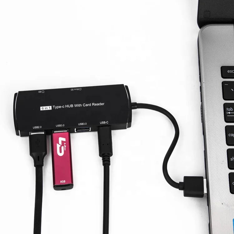 Adaptador USB-C Hub 6 en 1