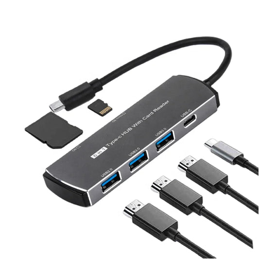 Adaptador USB-C Hub 6 en 1